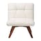 Baxton Studio Darielle Japandi Cream Boucle Fabric and Walnut Brown Finished Rubberwood Accent Chair 228-12963-ZORO - alternate 7